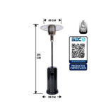 ESTUFA CALEFACTOR EXTERIOR SOMBRERO 13 KW - Imagen 2