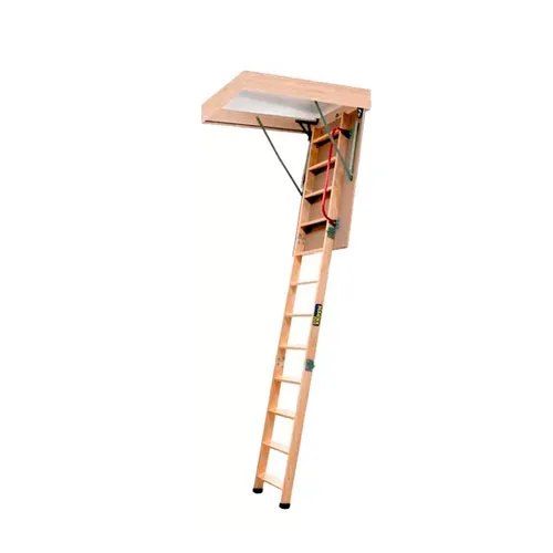 Escalera-Atico-Madera-1 Escalera Ático Madera 120x70 Altura Techo 2,8 Mts - Imagen 1