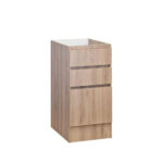 Base 40 Cajonera 3 cajones Roble