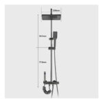 Columna Ducha Tina-central Y 2telefono Newblack 4181 - Imagen 7
