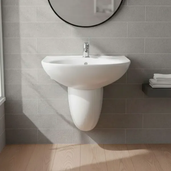 Lavamanos 52x46x47 New Valencia Pedestal Suspendido - Imagen 2