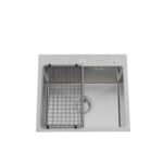 Lavaplatos Deluxe Domsa MDS5046-SILVER Sobre Cubierta / 50x46x21cm (Incluye Accesorios)