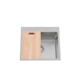 Lavaplatos Deluxe Domsa MDS5046-SILVER Sobre Cubierta / 50x46x21cm (Incluye Accesorios) - Imagen 2