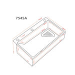 Lavaplatos Deluxe Domsa MDS7545A-BLACK-CON/L Sobre Cubierta / 75x46x20cm (Incluye Accesorios) - Imagen 4