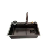 Lavaplatos Multifunción Cascada Gris Empotrar 80x45 - Imagen 5