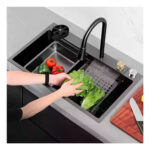 Lavaplatos Multifunción Cascada Gris Empotrar 80x45 - Imagen 7