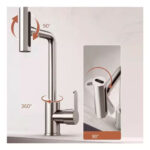 Llave Grifo Cocina 4 Modos, Giratorio 360° Extraible Dechaus - Imagen 5
