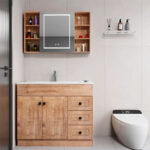 Mueble Botiquin Espejo LED Antiempañante Domsa MMR-100 Wood / 98x80x14cm - Imagen 4