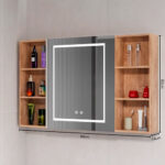 Mueble Botiquin Espejo LED Antiempañante Domsa MMR-100 Wood / 98x80x14cm - Imagen 5