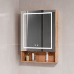 Mueble Botiquin Espejo LED Antiempañante Domsa MMR-50 Wood / 48x80x14cm - Imagen 2