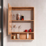 Mueble Botiquin Espejo LED Antiempañante Domsa MMR-50 Wood / 48x80x14cm - Imagen 3