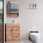 Mueble Botiquin Espejo LED Antiempañante Domsa MMR-50 Wood / 48x80x14cm - Imagen 4