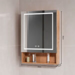 Mueble Botiquin Espejo LED Antiempañante Domsa MMR-50 Wood / 48x80x14cm - Imagen 5