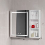 Mueble Botiquin Espejo LED Antiempañante Domsa MMR-70 Blanco / 68x80x14cm - Imagen 5