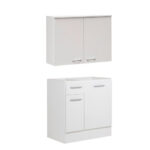 Mural+Mueble Base Lavaplatos C/CAJ 100 BCO