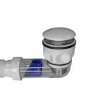 Desagüe universal con tubo sifón flexible para vanitorio Domsa WY30-Blanco - Imagen 2