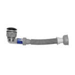 Desagüe universal con tubo sifón flexible para vanitorio Domsa WY30-Negro