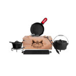 Juego Batería Cocina Olla-sarten-plancha + Acc Fierro Fundido La Creole