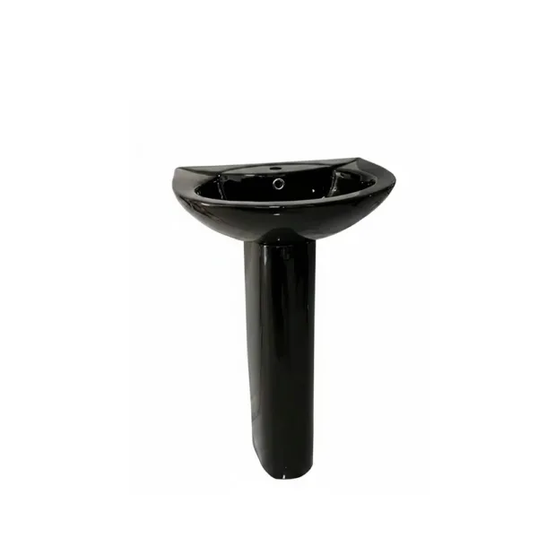 Sala Baño Negro 3 piezas Wc 30cm Lavamanos Pedestal - Imagen 4