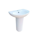 Lavamanos Pedestal Para Jardin Infantil 45x40x51 Cms Blanco Brillante