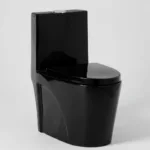 Sala Baño Negro 3 piezas Wc 30cm Lavamanos Pedestal - Imagen 3