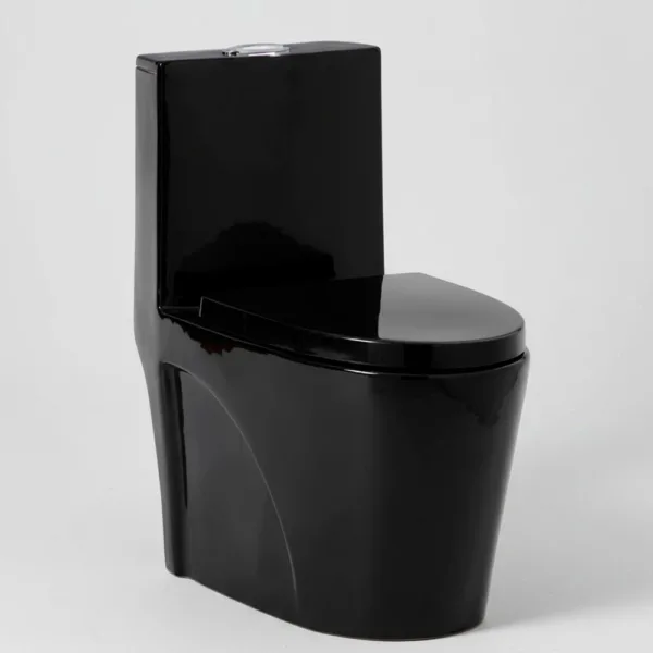 Sala Baño Negro 3 piezas Wc 30cm Lavamanos Pedestal - Imagen 3