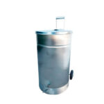 Basurero De Acero Inox. 60lts 62x35 Cms Ruedas-pedal - Imagen 2