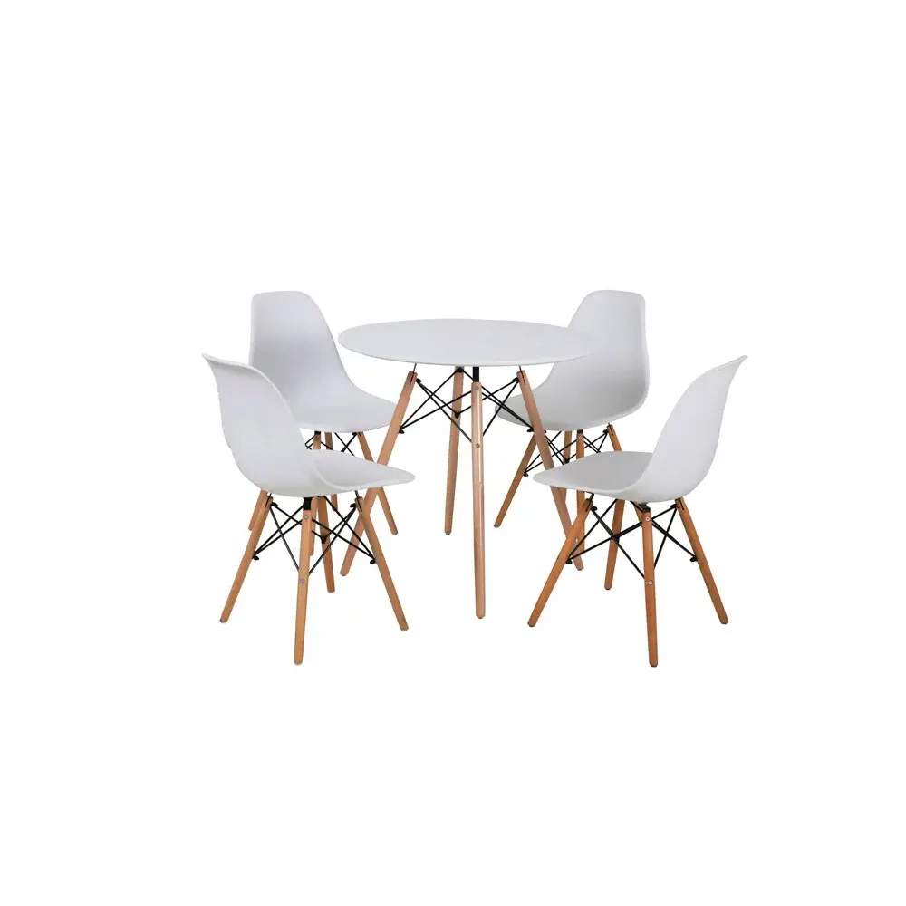 Comedor-+-4-sillas-Atrilsb-III-blanco-1 Comedor + 4 sillas Atrilsb III blanco M+Design - Imagen 1