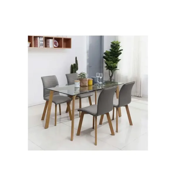 Comedor 4 sillas Domi cubierta vidrio - Imagen 5