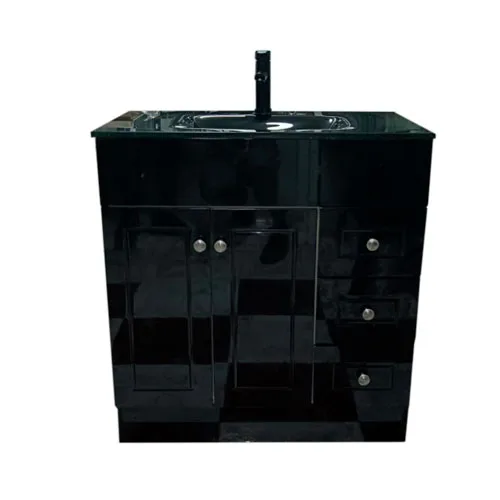 Mueble-Vanitorio-+-Cubierta-de-Vidrio-Templado-Negro-81X47-CMS-1 Mueble Vanitorio + Cubierta de Vidrio Templado Negro 81X47 CMS - Imagen 1