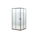 SHOWER DOOR CUADRADO CON RECEPTÁCULO DE FIBRA DE VIDRIO 80x80x194 CMS