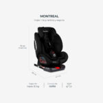 Silla Para Auto MONTREAL GRUPO 0/I/II/III ISOFIX GRIS - Imagen 6