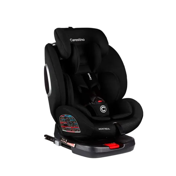 Silla Para Auto MONTREAL GRUPO 0/I/II/III ISOFIX ROJO NEGRO - Imagen 3
