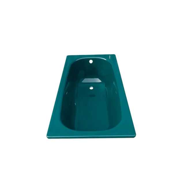 Tina de acero esmaltada Verde 120x70 cm - Imagen 2