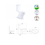 Wc 2 piezas descarga 20 cms Largo 65 cms Barcelo - Imagen 4