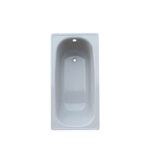 Tina de acero esmaltada Gris 150x70 cm
