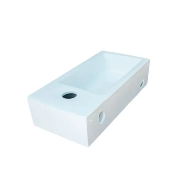 Lavamanos Rectangular Wall-Hung 37x19x19 cm - Imagen 2