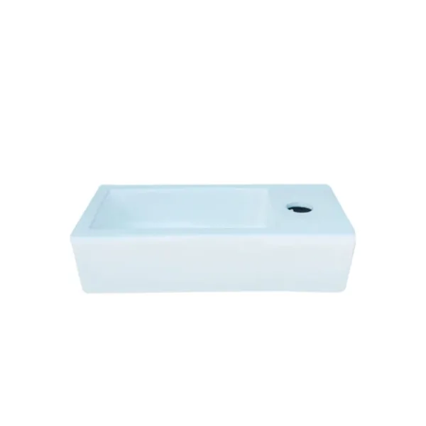 Lavamanos Rectangular Wall-Hung 37x19x19 cm - Imagen 3