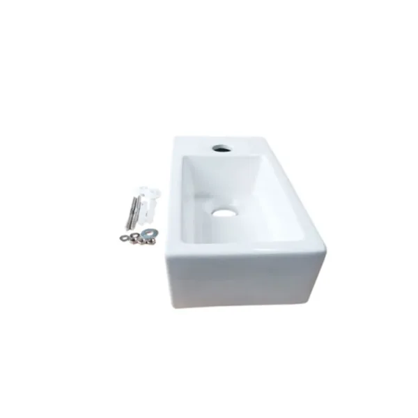 Lavamanos Rectangular Wall-Hung 37x19x19 cm - Imagen 5