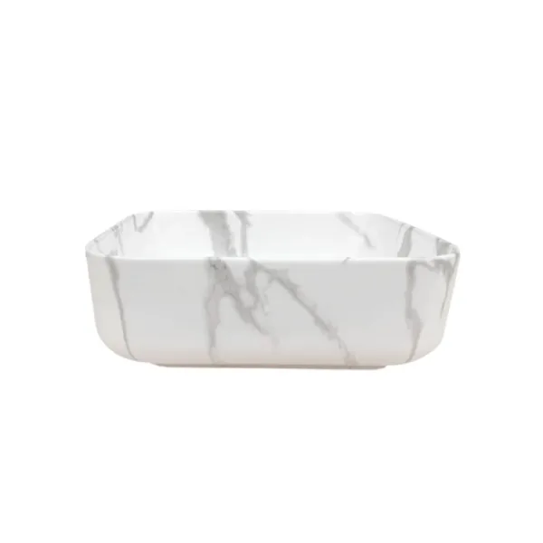 Lavamanos Sobreponer Dechaus Carrara 39x39x14 cms ACB8342 - Imagen 3