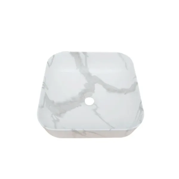 Lavamanos Sobreponer Dechaus Carrara 39x39x14 cms ACB8342 - Imagen 4