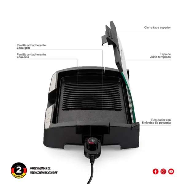 Parrilla Eléctrica TH-224 Thomas - Imagen 11