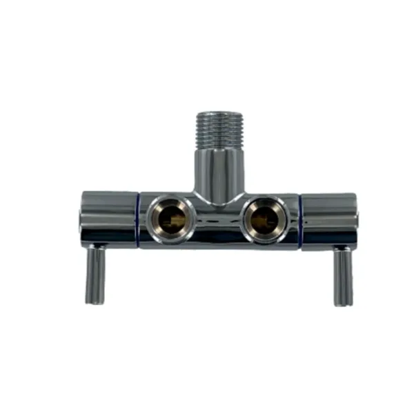 LLAVE ANGULAR DOBLE SALIDA 1/2″HE - Imagen 2