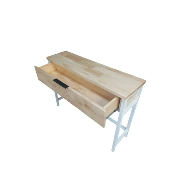 Mesa de arrimo aparador Madera-Fierro 110x31x84 cms - Imagen 2