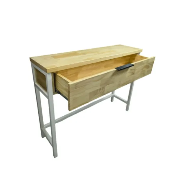Mesa de arrimo aparador Madera-Fierro 110x31x84 cms - Imagen 4