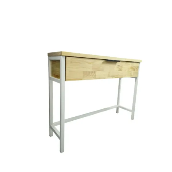 Mesa de arrimo aparador Madera-Fierro 110x31x84 cms - Imagen 5
