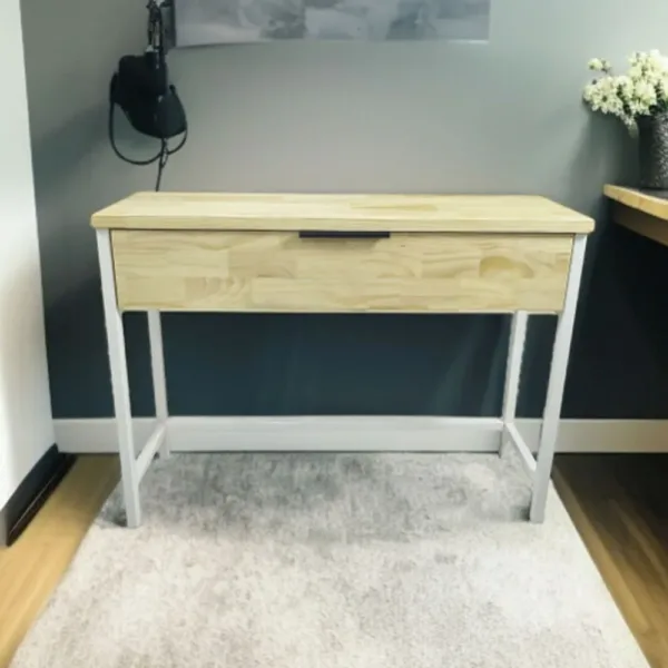 Mesa de arrimo aparador Madera-Fierro 110x31x84 cms - Imagen 6