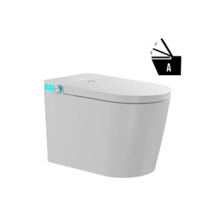 WC sanitario Inteligente  Apertura -Cierre Automático - Descarga a Piso 30 cm