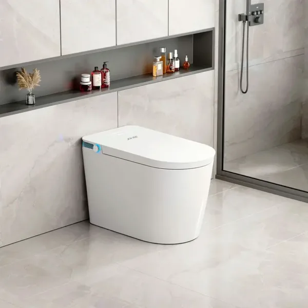 WC sanitario Inteligente  Apertura -Cierre Automático - Descarga a Piso 30 cm - Imagen 9