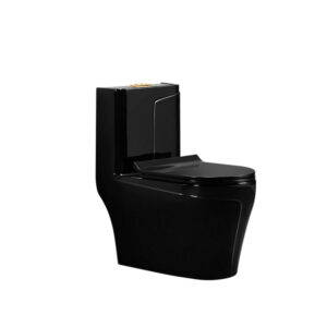 WC SANITARIO one piece Negro DEC-HAUS 2057B Descarga Muro